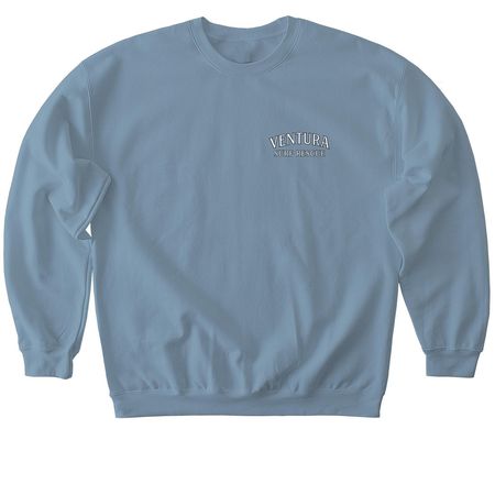 Ventura Surf Rescue Design, a Stone Blue Softstyle Crewneck Sweatshirt