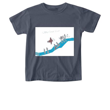 Upper Sugar River, a Denim Comfort Colors Youth Tee