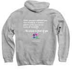 Be Kind, a Sport Grey Pullover Hoodie (back-view)