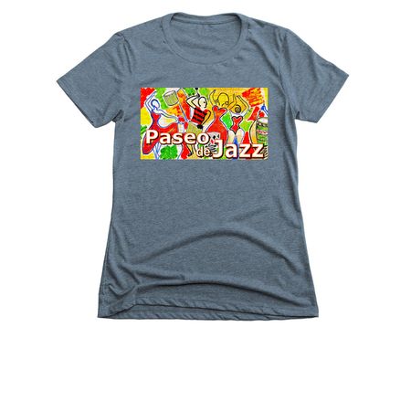 Paseo de Jazz, a Indigo Women's Slim Fit Tee