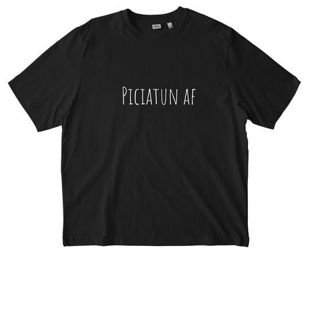 Piciatun af, a Black Stanley/Stella Unisex Freestyler Heavyweight Tee