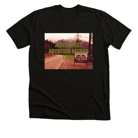 Twin Peaks x NWAAF, a Solid Black Blend Premium Unisex Tee