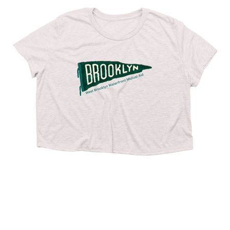 Brooklyn Shirts by Jessie, a Heather Dust Women?s Flowy Cropped Tee