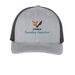 Founding Supporter Trucker Hat, a Heather Grey/ Black Printed Five-Panel Trucker Cap