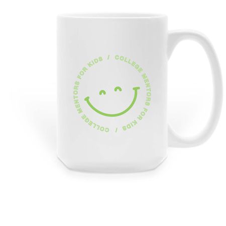 Smiley mug, a White Large Coffee Mug