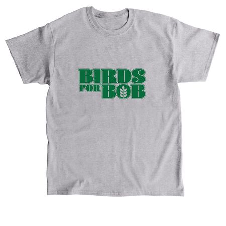 Birds For Bob - Kelly Green Logo, a Sport Grey Classic Unisex Tee