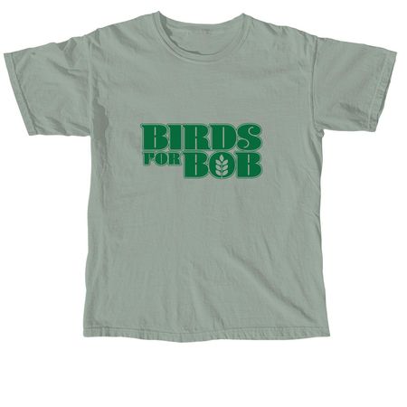 Birds For Bob - Kelly Green Logo, a Bay Comfort Colors Unisex Tee