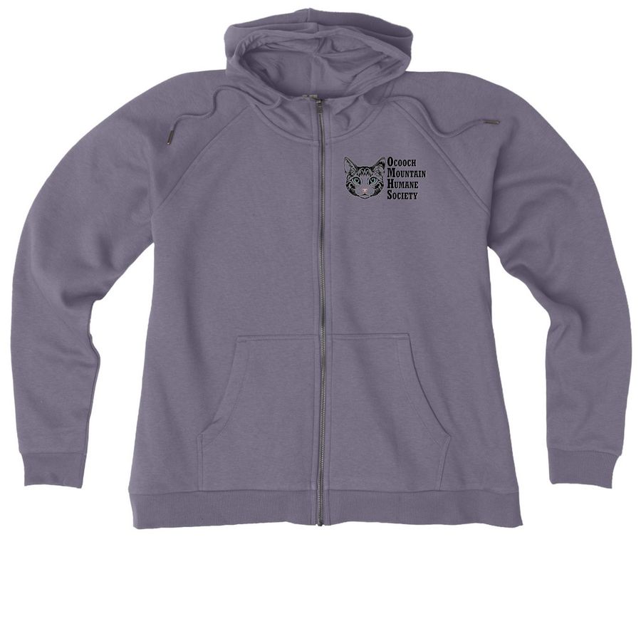 OMHS Zip Hoodie, a Cosmic Purple Allmade Women?s Organic CVC Zip-Up Hoodie