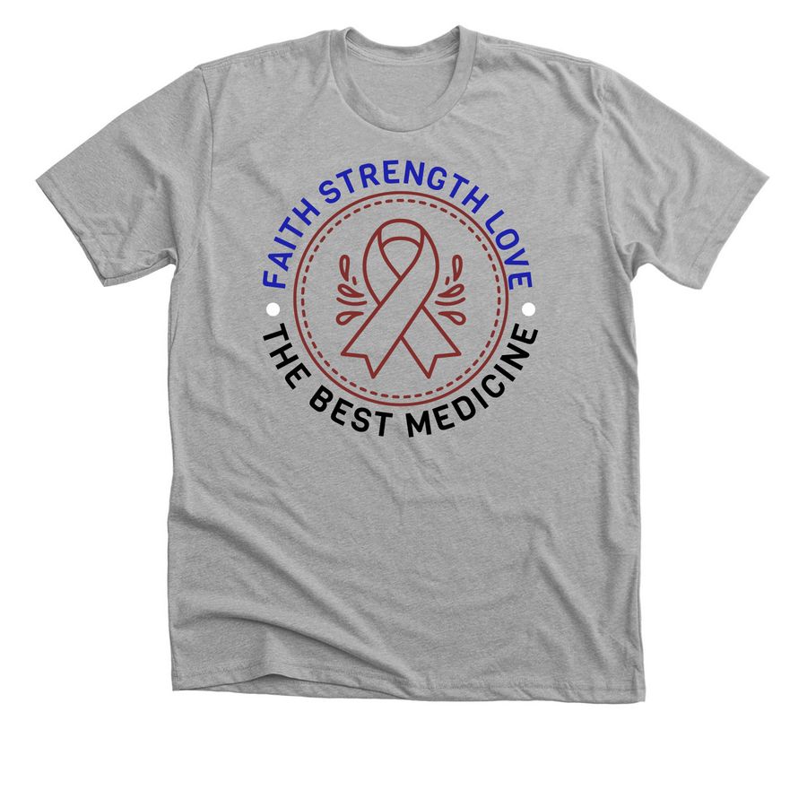 Mark's Fight Against Multiple Myeloma, a Athletic Heather Premium Unisex Tee