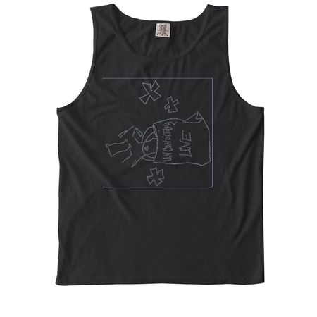 Unconditional Love, a Black Comfort Colors Tank Top