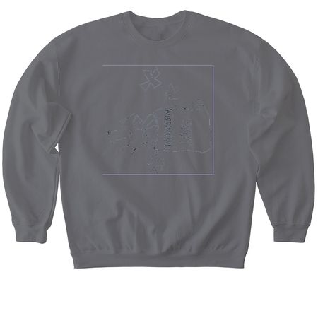 Unconditional Love, a Charcoal Softstyle Crewneck Sweatshirt
