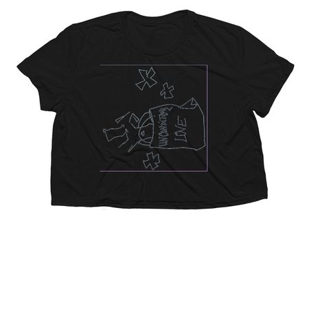 Unconditional Love, a Black Women?s Flowy Cropped Tee