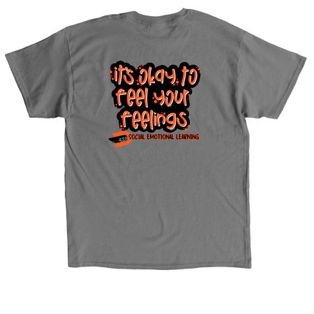 D428 SEL/MTSS, a Charcoal Classic Unisex Tee (back-view)
