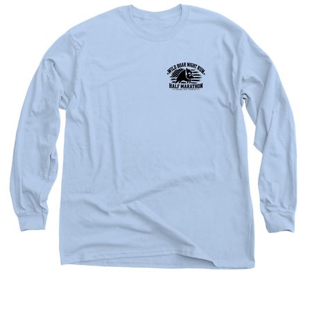 Wild Boar Night Run, a Light Blue Classic Long Sleeve Tee