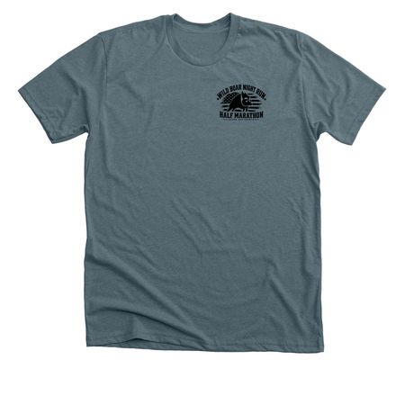 Wild Boar Night Run, a Heather Slate Premium Unisex Tee