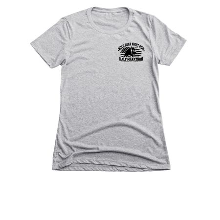 Wild Boar Night Run, a Dark Heather Grey Women's Slim Fit Tee