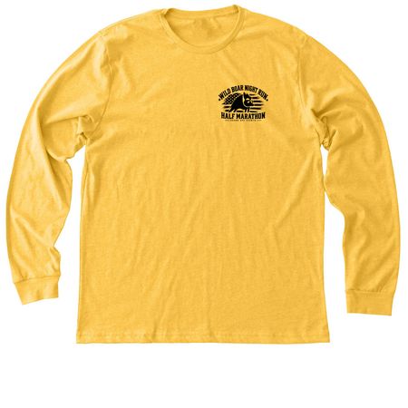 Wild Boar Night Run, a Heather Yellow Gold Premium Long Sleeve Tee