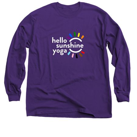 Love is Love - white logo, a Purple Classic Long Sleeve Tee
