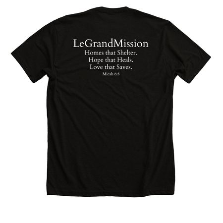 Logo T-Shirts, a Solid Black Blend Premium Unisex Tee (back-view)