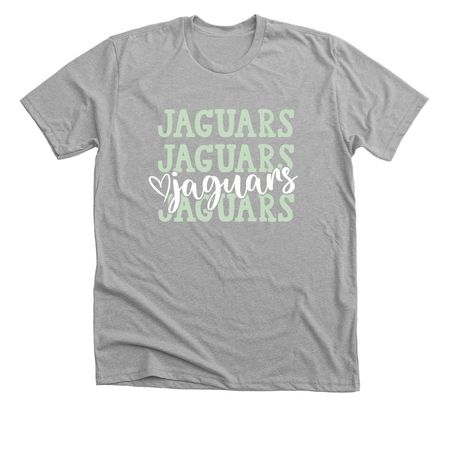 We Love Jaguars, a Athletic Heather Premium Unisex Tee