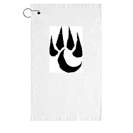 Plot, a White Golf Towel