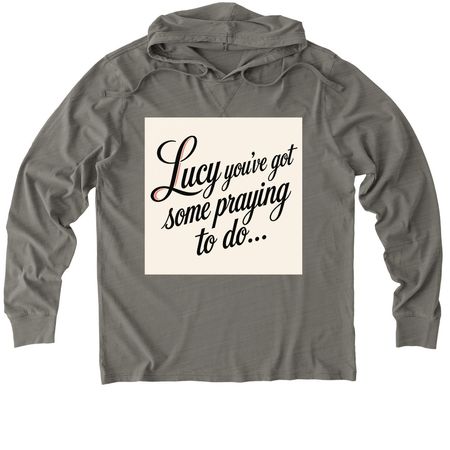 Lucy, a Driftwood Grey Allmade Organic Cotton Mineral Dye Hoodie Tee