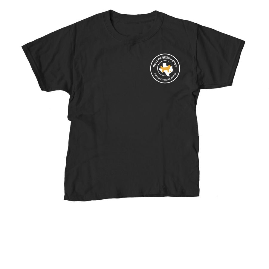 GBGRR YOUTH Apparel-Logo Front-Dark Shirts, a Black Youth Unisex Tee