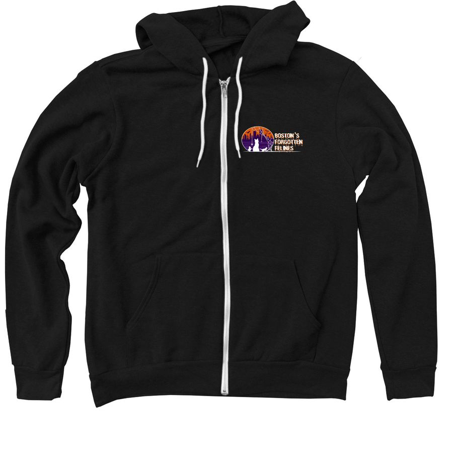 Halloween 2026 Zip-Up (Dark Colors), a Black Zip Up Hoodie