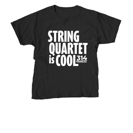 String Quartet is Cool T, a Black Youth Unisex Tee