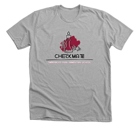 Timberwood Park ES Chess Club Spirit Shirt, a Athletic Heather Premium Unisex Tee