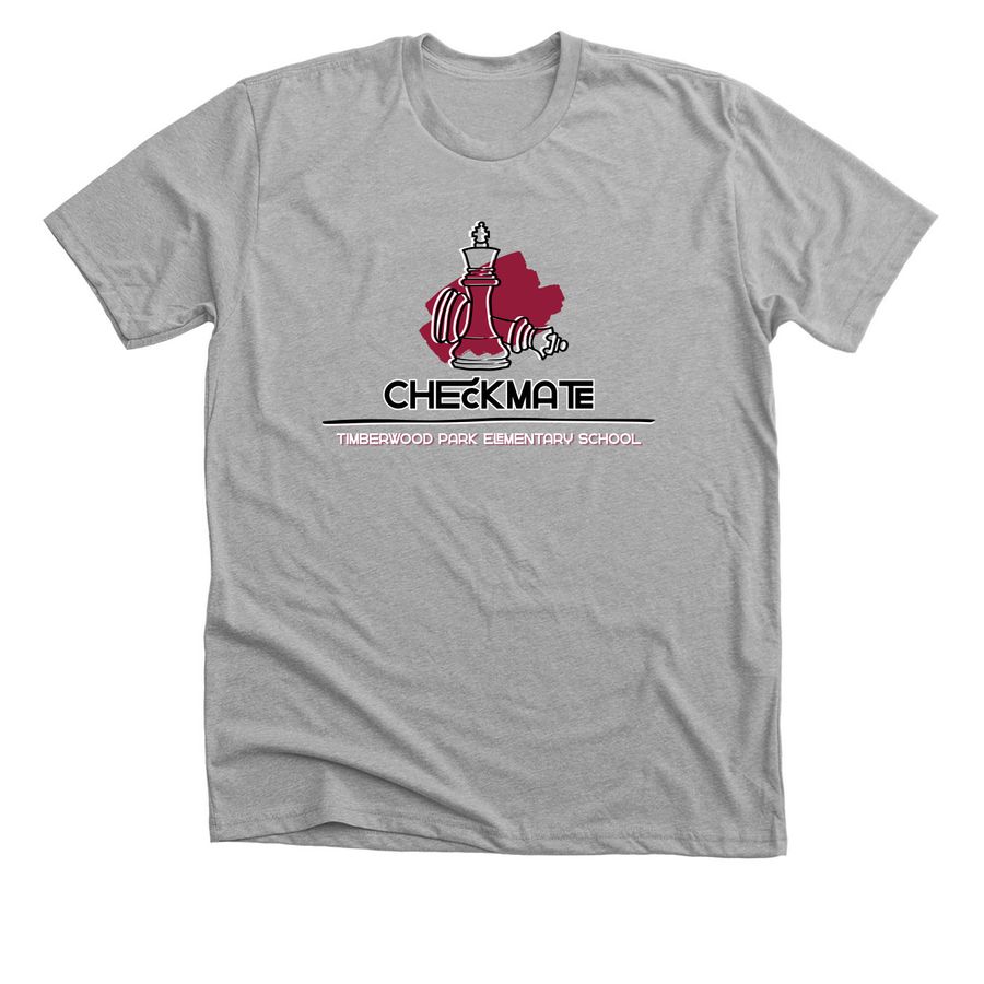 Timberwood Park ES Chess Club Spirit Shirt, a Athletic Heather Premium Unisex Tee