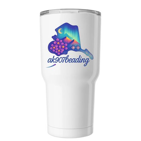 Tumbler logo 2&nbsp;, a White Insulated Tumbler