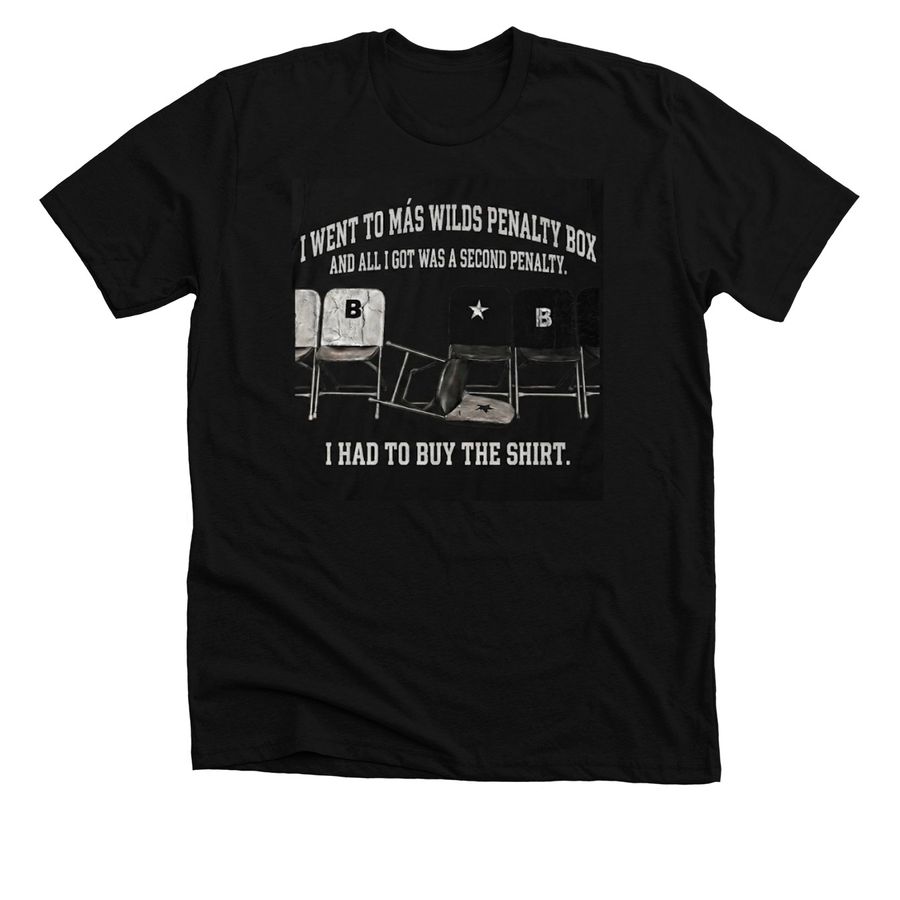 Don't Knock Over My Chairs!, a Solid Black Blend Premium Unisex Tee