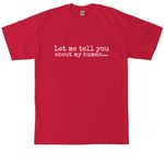 The Fu*k, a Red Tall Classic Unisex Tee (back-view)