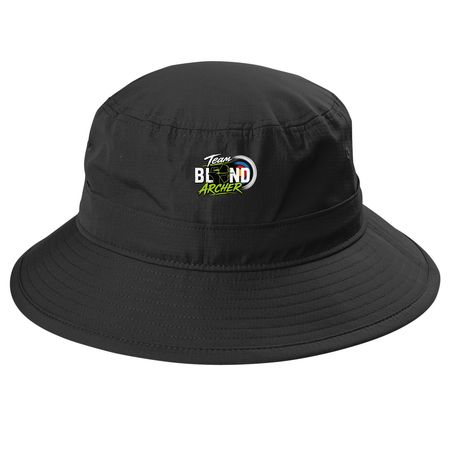 Team Blind Archer, a Black Printed UV Bucket Hat
