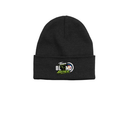 Team Blind Archer, a Black Printed Base Camp Beanie