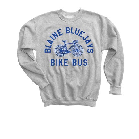 Bike Bus Royal, a Sport Grey Youth Crewneck Sweatshirt