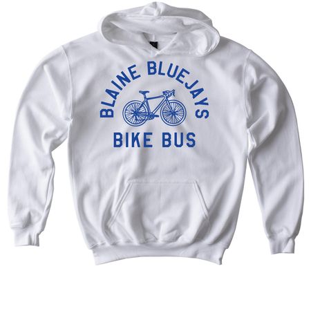 Bike Bus Royal, a White Softstyle Youth Pullover Hoodie