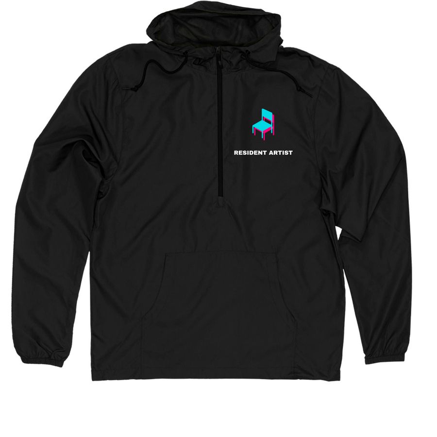 LIMITED EDITION: STOLEN VALOR, a Black Quarter-Zip Windbreaker