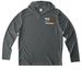 Volunteer - Give a Dam, a Dark Smoke Grey UV Performance Long Sleeve Hoodie