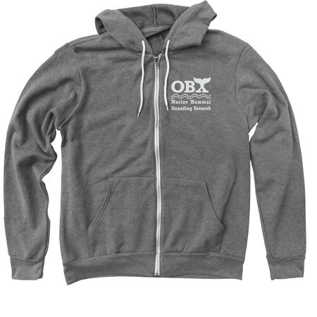 Zip Up Hoodie, a Deep Heather Zip Up Hoodie