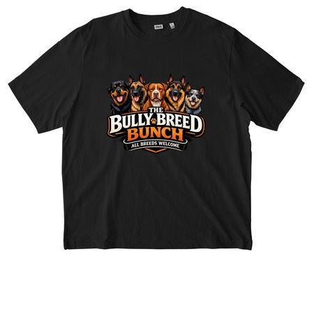 The Bully Breed Bunch, a Black Stanley/Stella Unisex Freestyler Heavyweight Tee