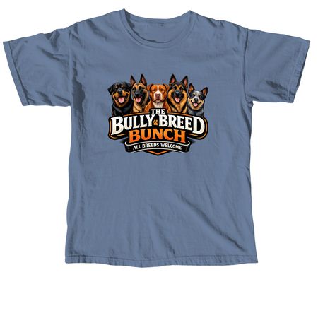 The Bully Breed Bunch, a Blue Jean Comfort Colors Unisex Tee