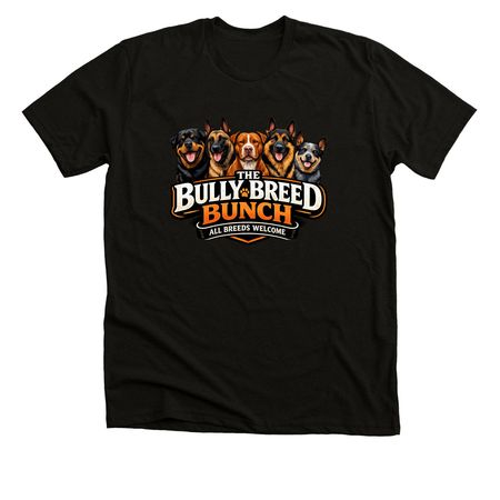 The Bully Breed Bunch, a Solid Black Blend Premium Unisex Tee