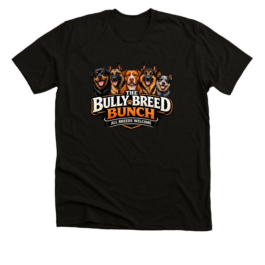 The Bully Breed Bunch, a Solid Black Blend Premium Unisex Tee
