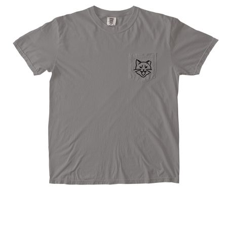 Hip & Tipped Pocket Tee, a Grey Comfort Colors Pocket Tee