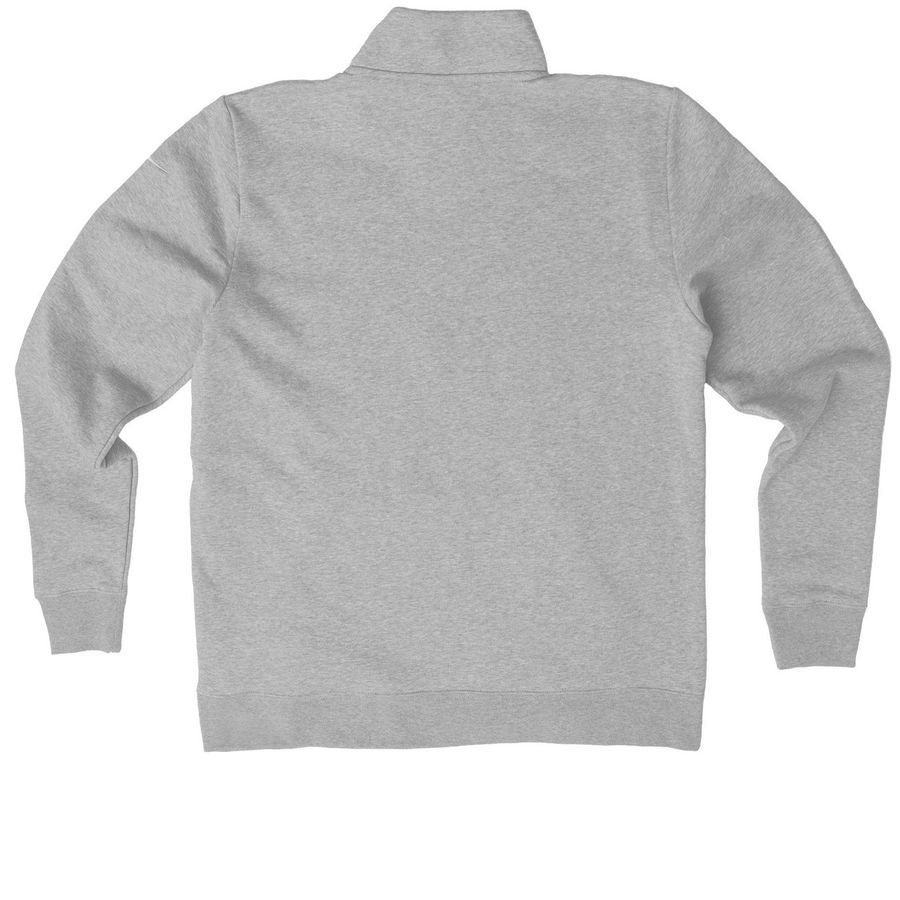 POA Logo Performance Wear, a Dark Grey Heather Nike Women's Club Half Zip Pullover (back-view)