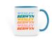 Rainbow Berwyn Mug, a Light Blue Two-Tone Ceramic Mug