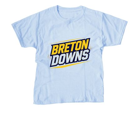 Breton Downs Sporty Tee, a Light Blue Youth Unisex Tee
