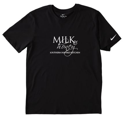 M&H, a Black Nike Dri-FIT Jersey Blend Performance Tee